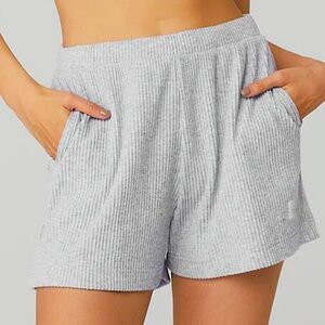 ALO | Lounge Muse Shorts in Heather Gray - Medium
